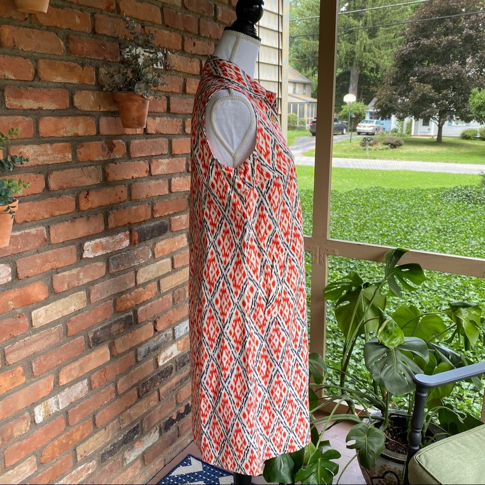 Lands’ End Ikat Shirt Dress - Picture 3 of 9